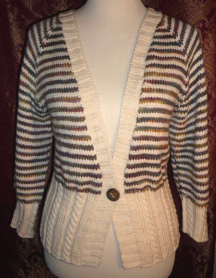 Striped Cardigan Front